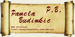 Pamela Budimkić vizit kartica